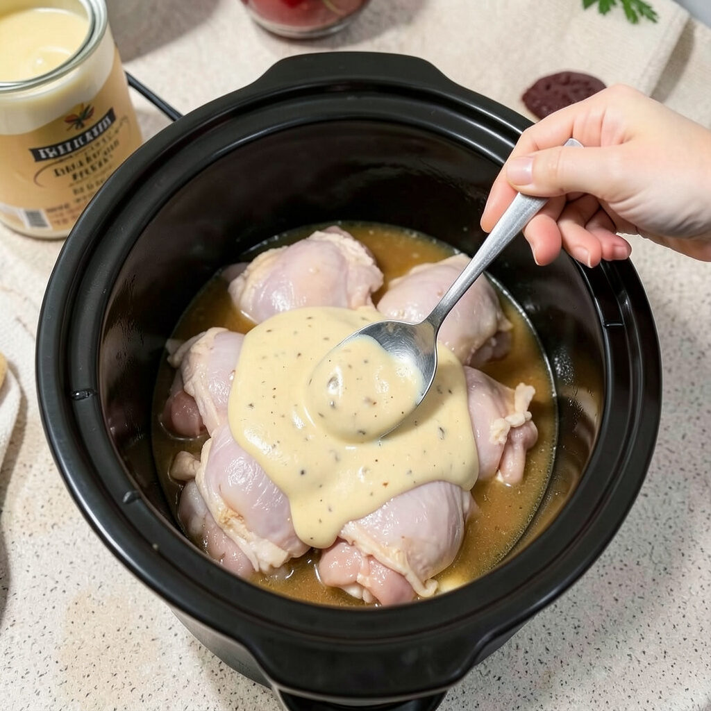 Easy Slow Cooker Creamy Chicken and Biscuits – Zorld Recipes